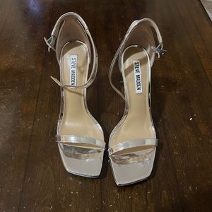 Steve Madden silver heel